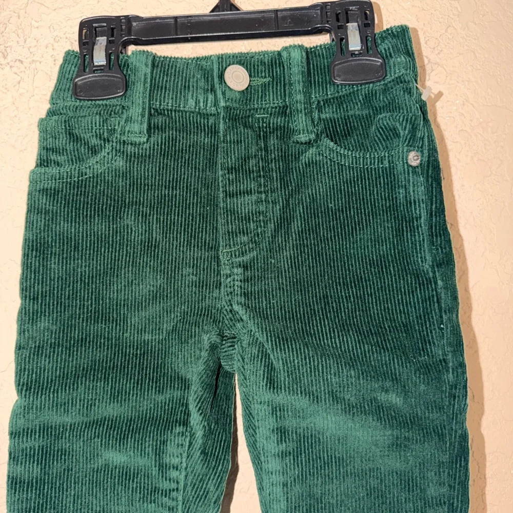 GAP Kids '90's Forest Green Corduroy Pants- BNWOT - Picture 2 of 8
